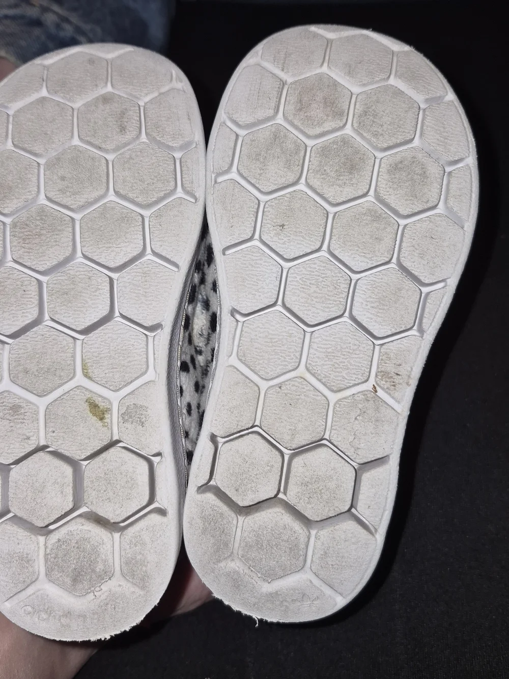 adidas Kids Dalmatian Slip-On Sneakers - White with Black Spots